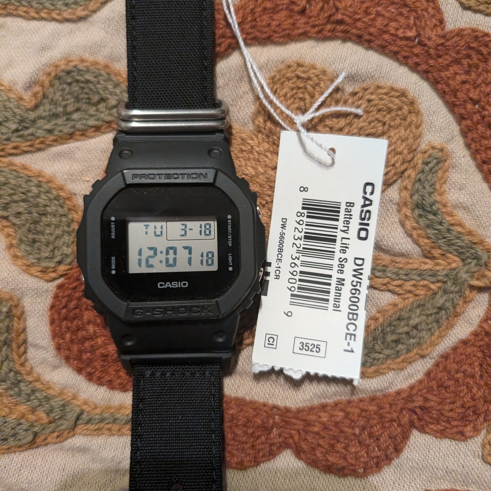 Casio G-Shock Black Digital Watch